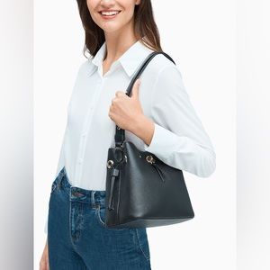 Kate Spade Marti Small Pebble Leather Bucket Bag.  EUC.